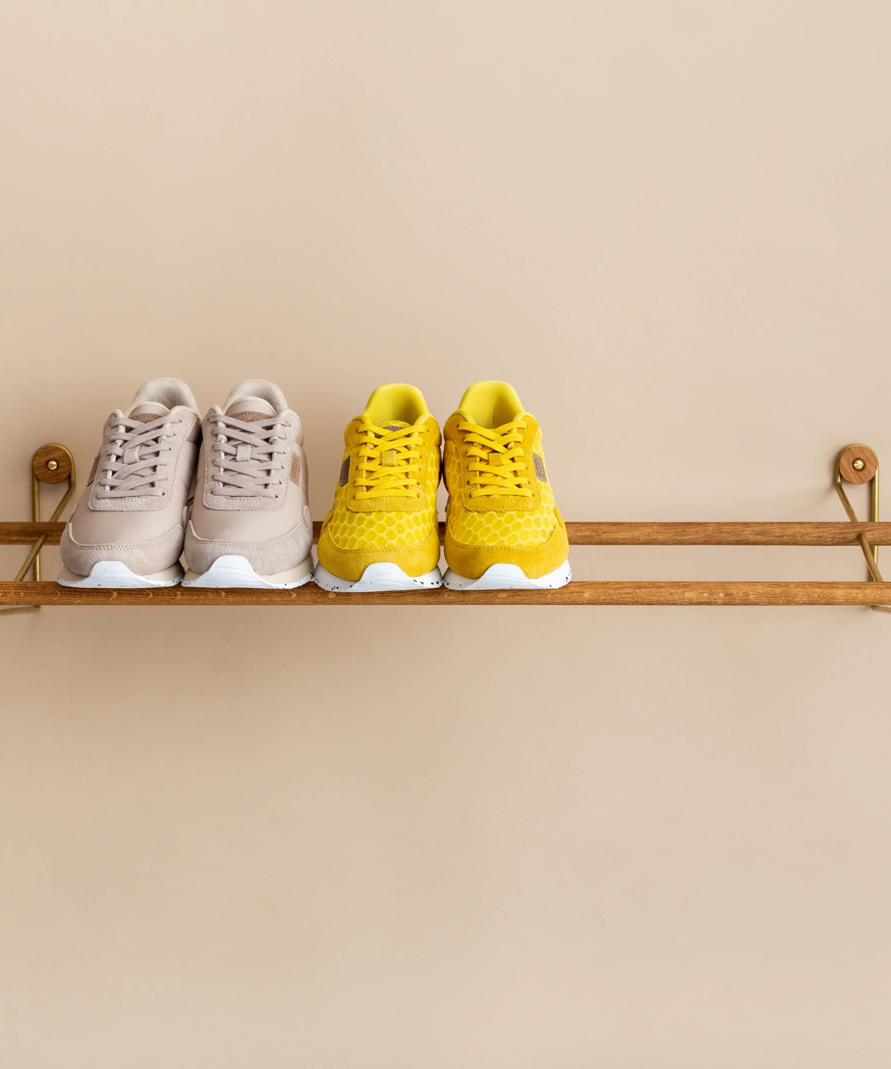 Shoe Rack - Oak & Brass - WeDoWood