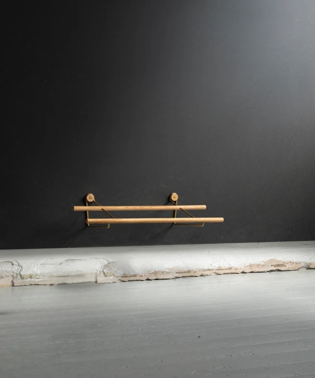 Shoe Rack - Oak & Black Steel - WeDoWood