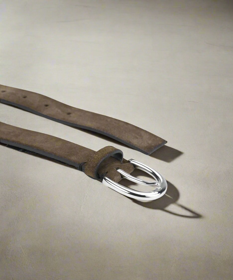 Town Suede Belt | Taupe