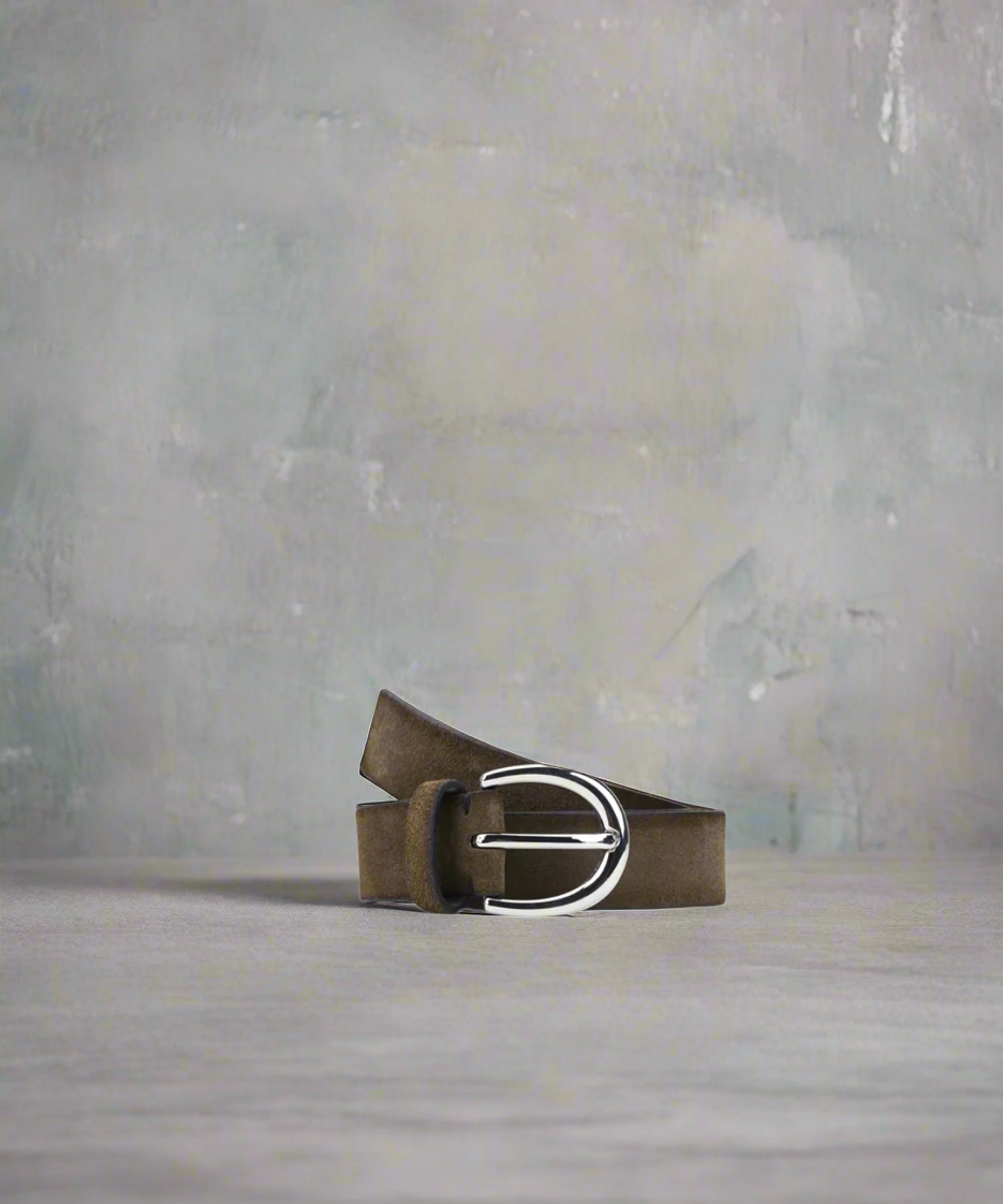 Town Suede Belt | Taupe