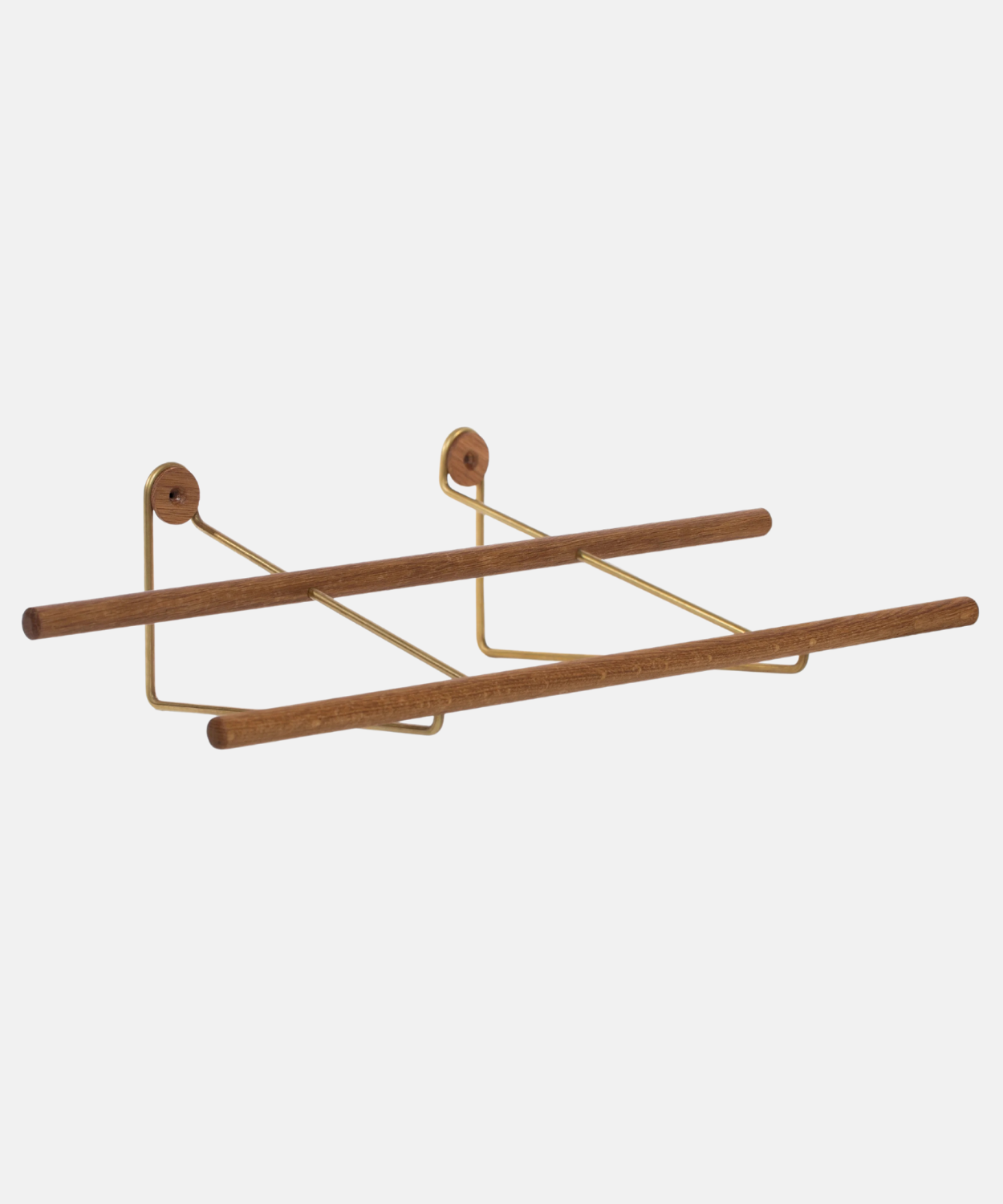 Shoe Rack - Oak & Brass - WeDoWood