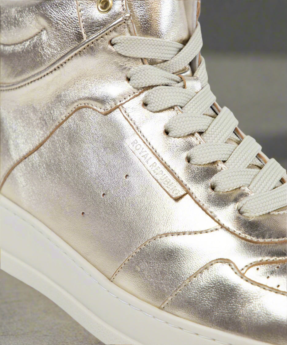 Attila Hi Top Sneaker Metallic Men | Gold