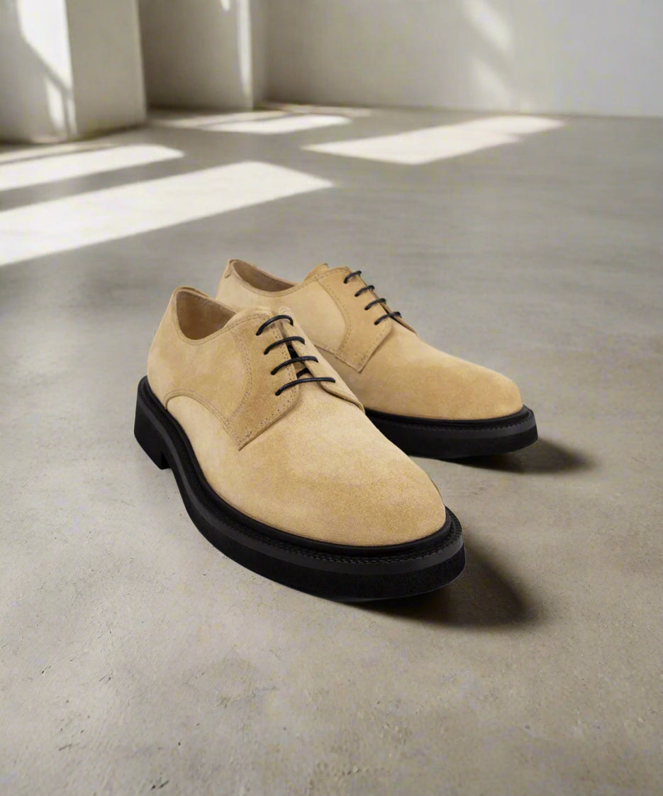 Bond Blox Derby Suede Shoe 241 | Camel