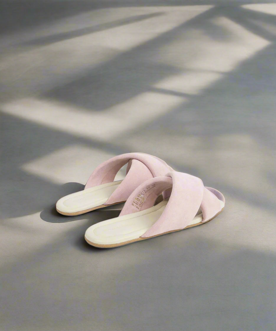 Allure Suede Sandal | Light Purple