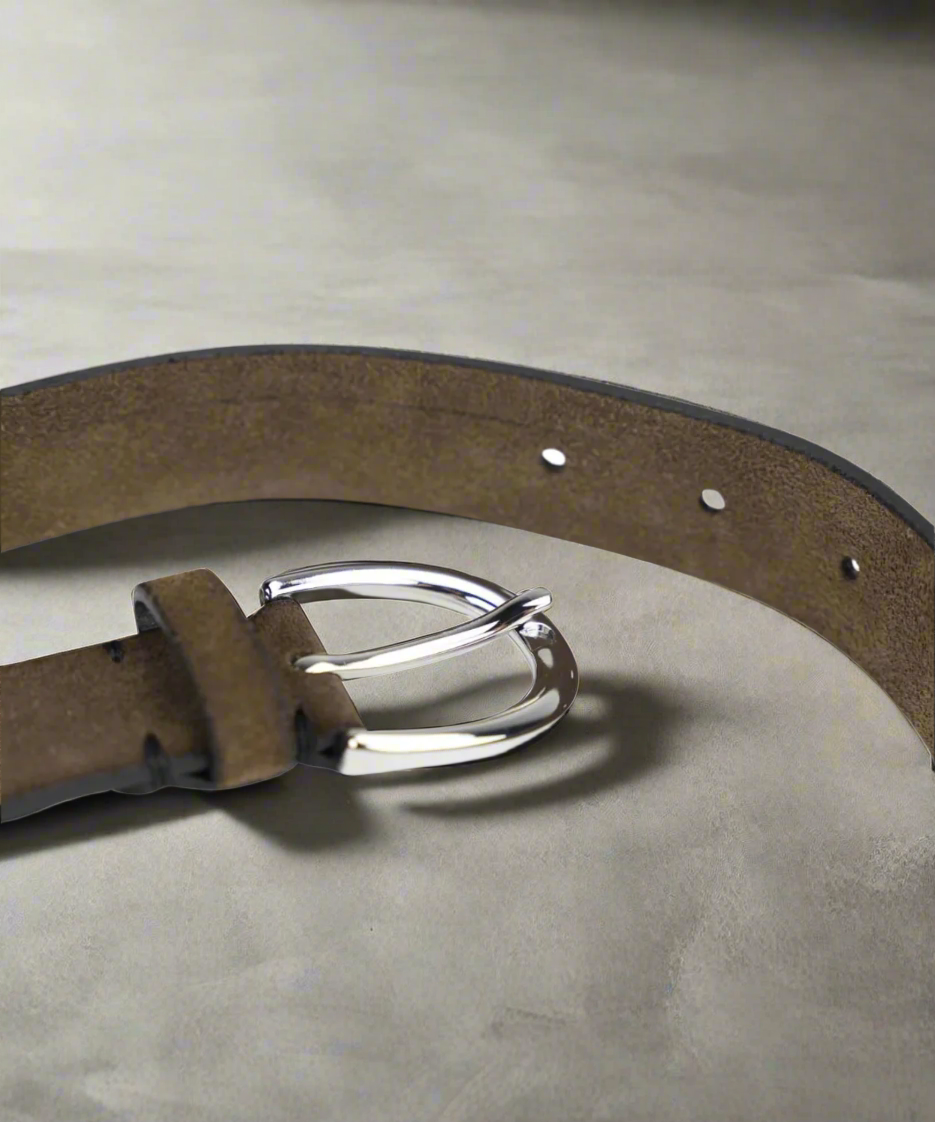 Town Suede Belt | Taupe