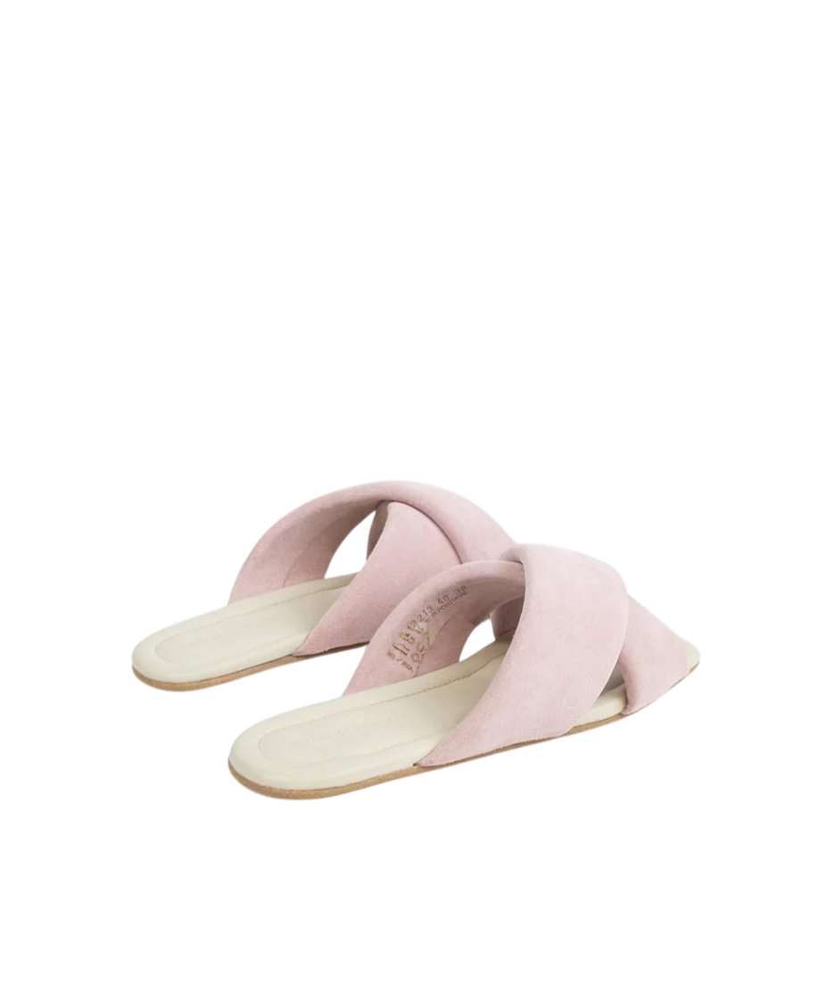 Allure Suede Sandal | Light Purple