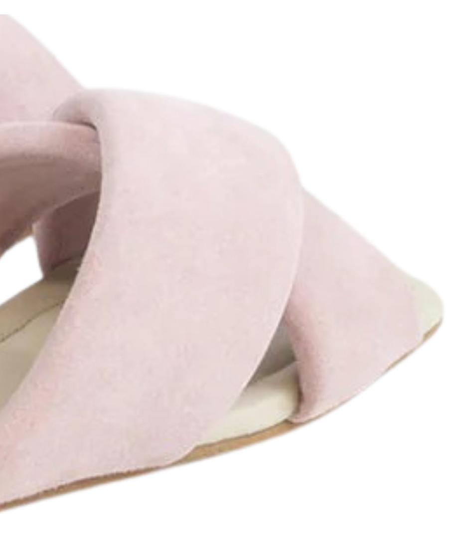 Allure Suede Sandal | Light Purple