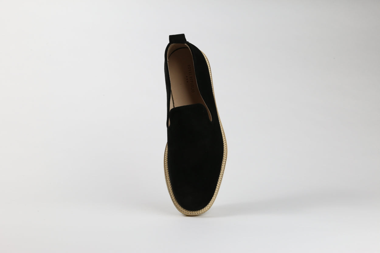 Evo Crepe Suede Loafer 211 | Black