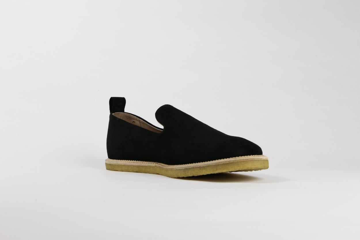 Evo Crepe Suede Loafer 211 | Black