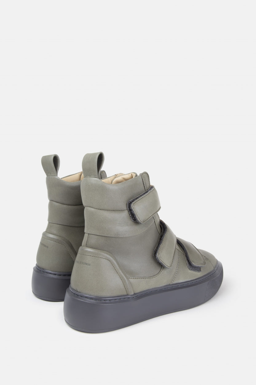 Dare Buffer Velcro Hi Top - Women | Dark Khaki / Anthracite