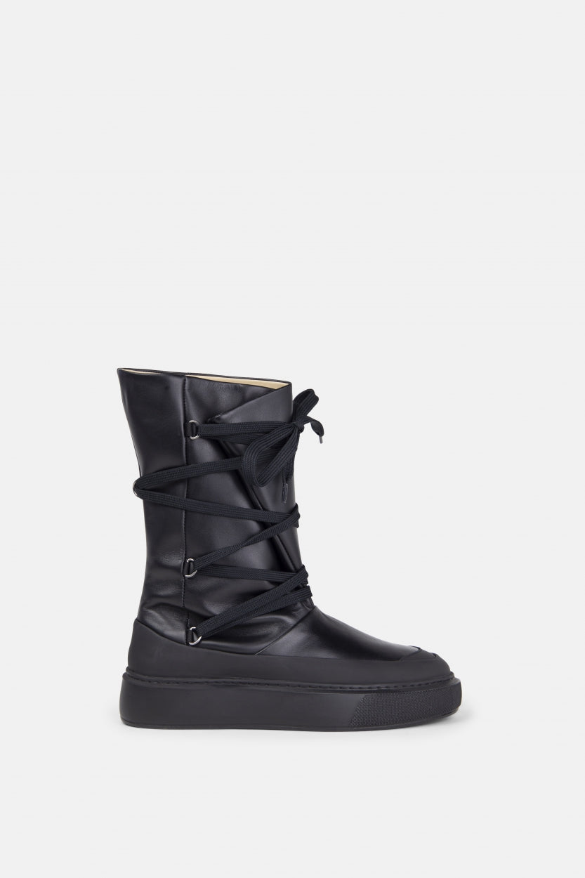 Dare Curve High Fold Boot | Black