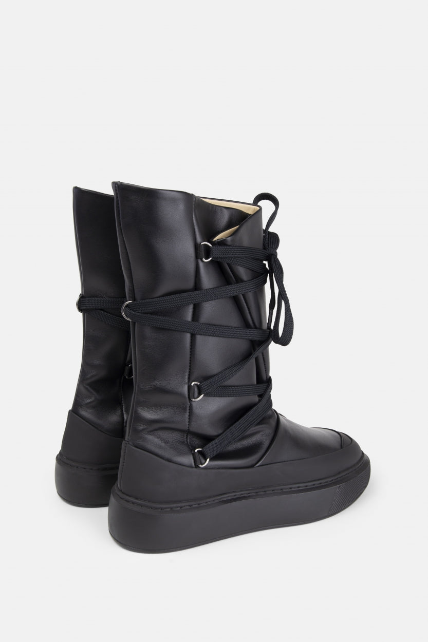 Dare Curve High Fold Boot | Black