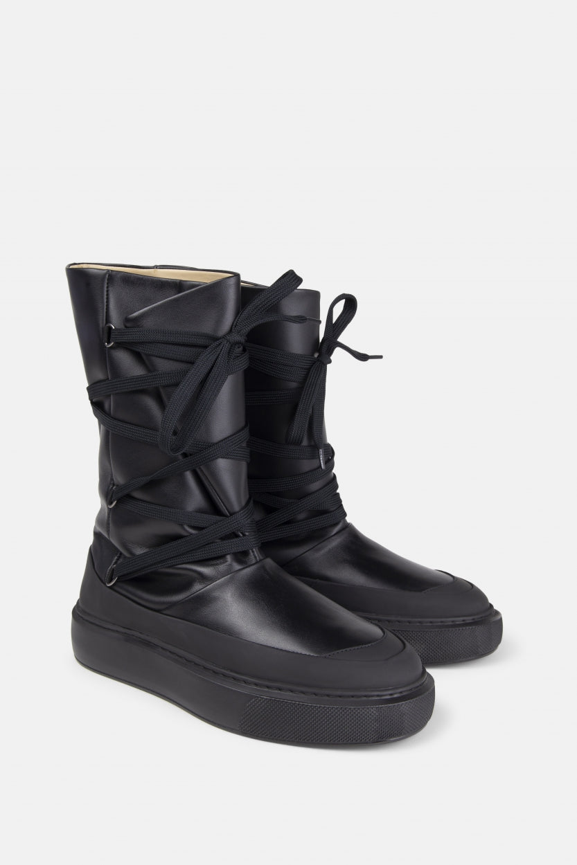 Dare Curve High Fold Boot | Black