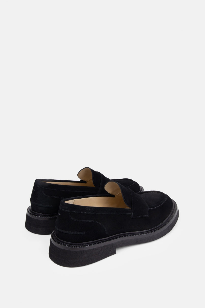 Bond Blox Suede Loafer | Black