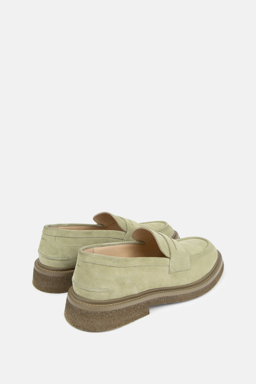 Bond Blox Suède Loafer | Groen