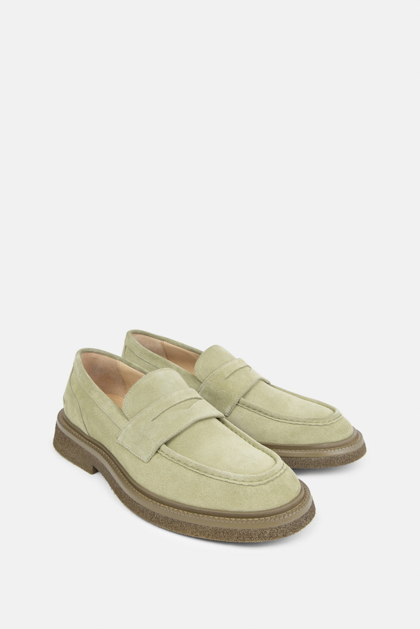 Bond Blox Suede Loafer | Green