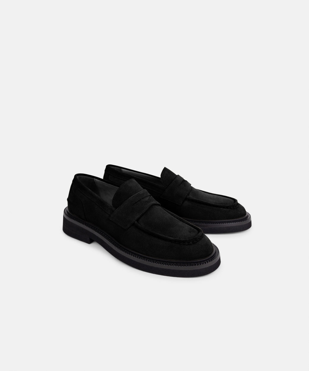 Bond Blox Suede Loafer | Black