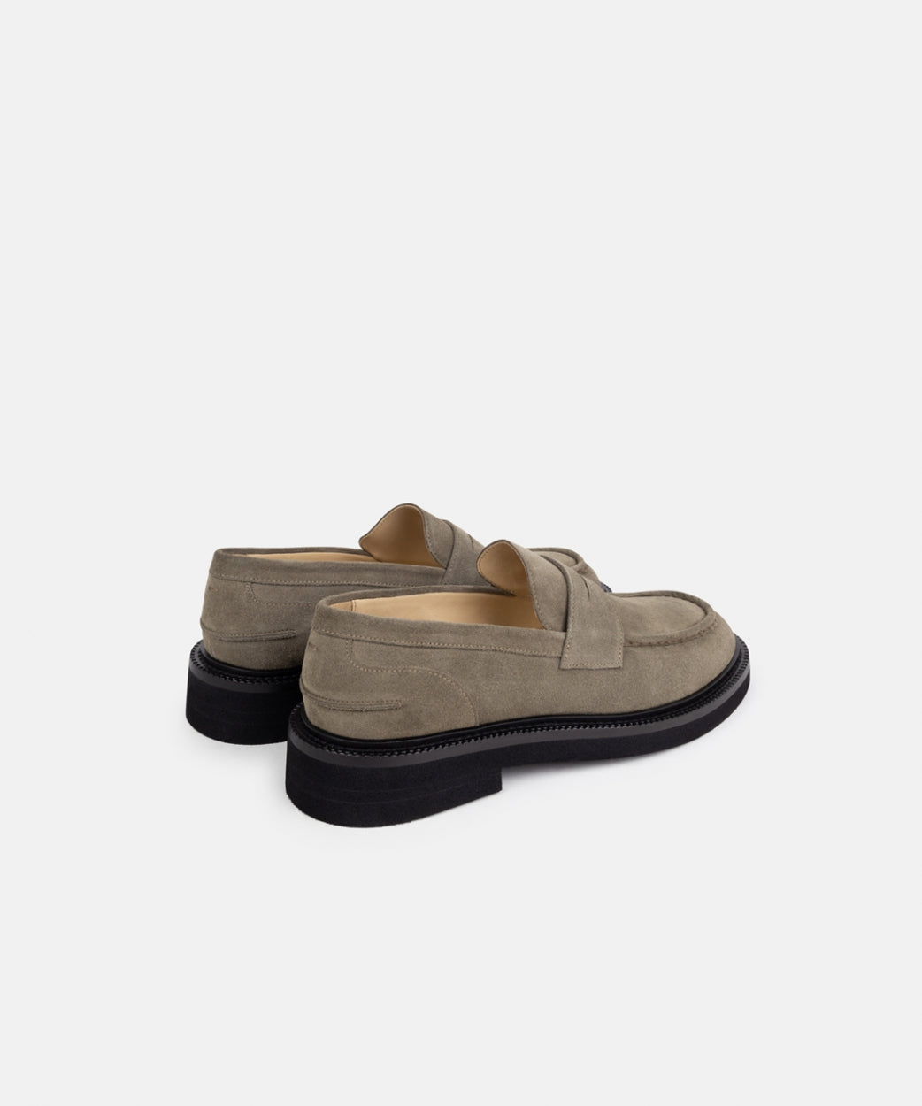 Bond Blox Suede Loafer | Dark Khaki / Anthracite