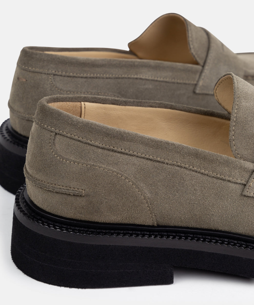 Bond Blox Suede Loafer | Dark Khaki / Anthracite