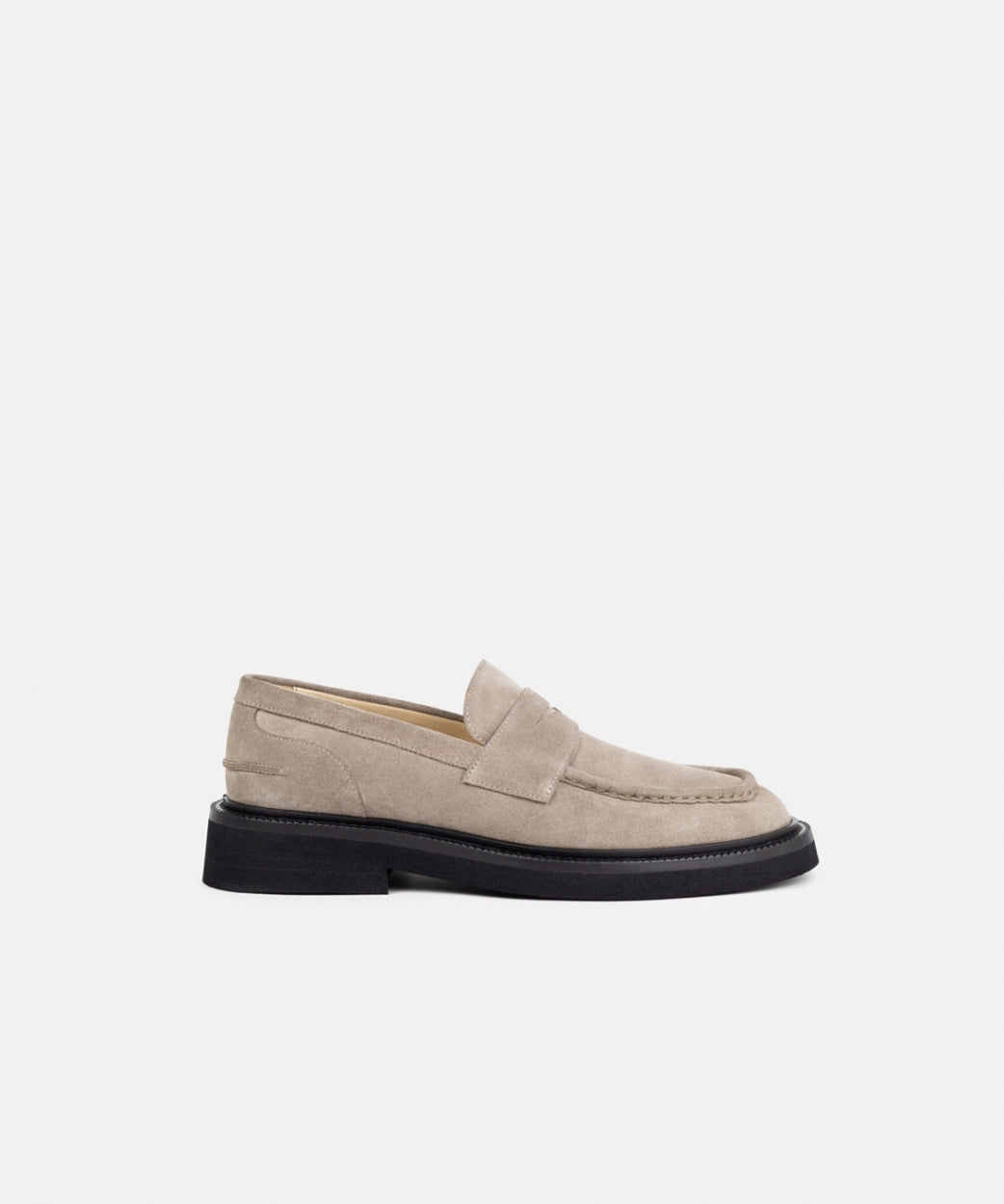 Bond Blox Suede Loafer | Hazel Brown