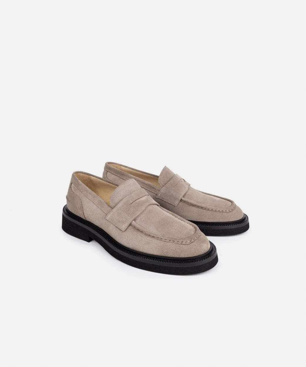 Bond Blox Suede Loafer | Hazel Brown