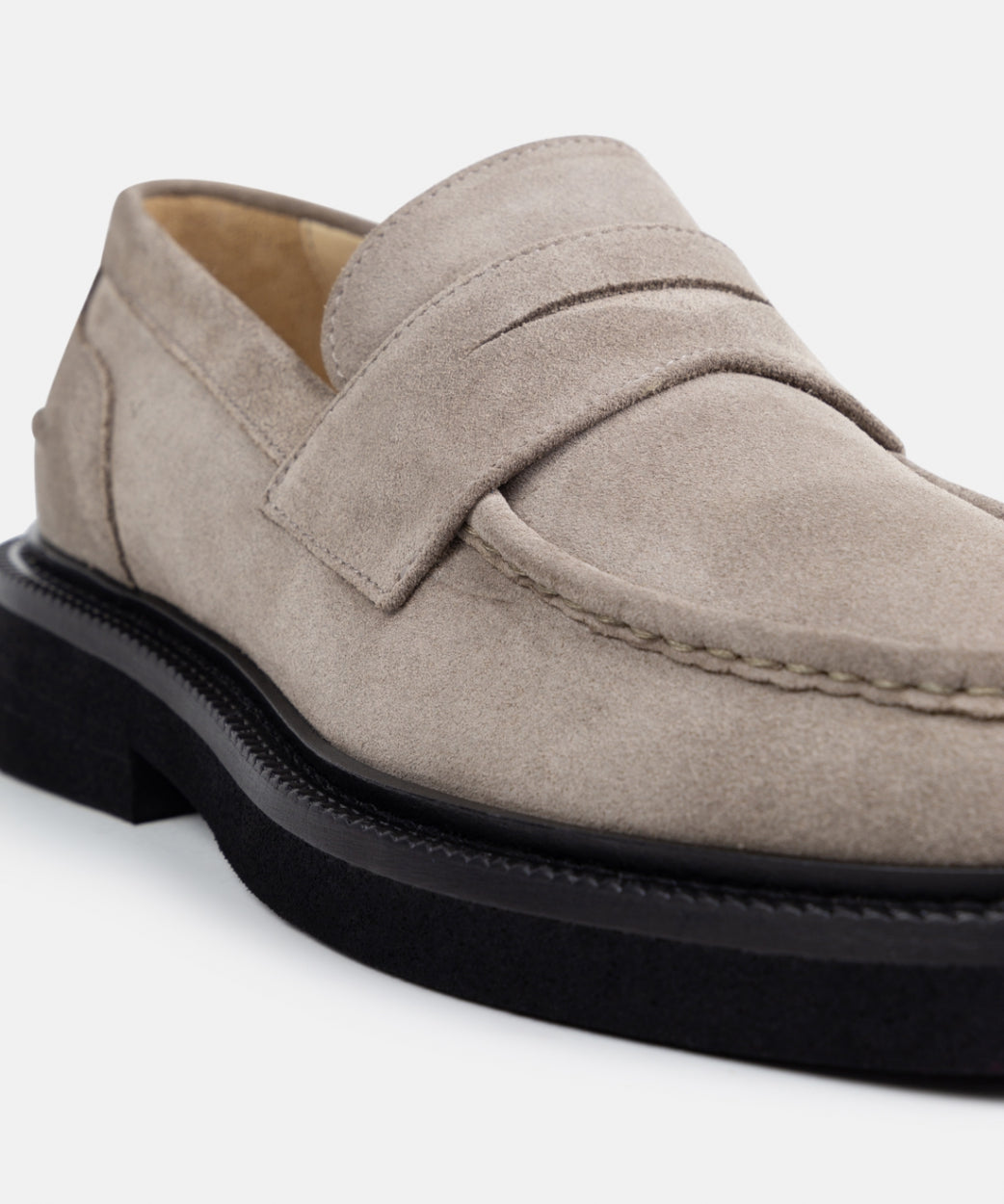 Bond Blox Suede Loafer | Hazel Brown