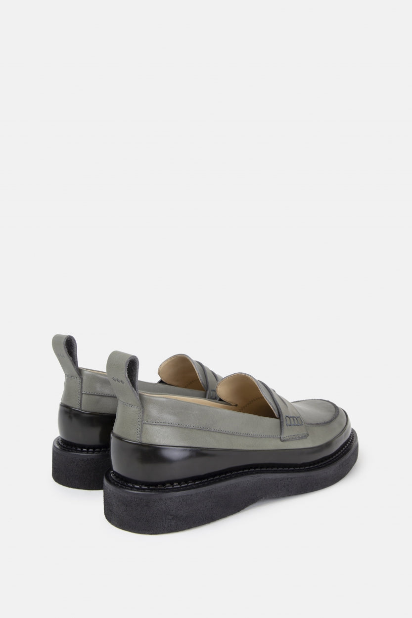 Tediq Crepe Loafer | Dark Khaki / Anthracite