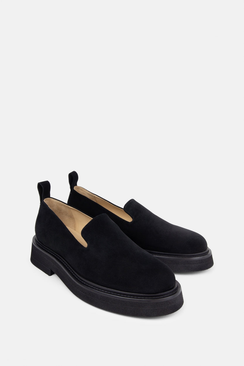 Bond Blox Suede Minimal Loafer | Black