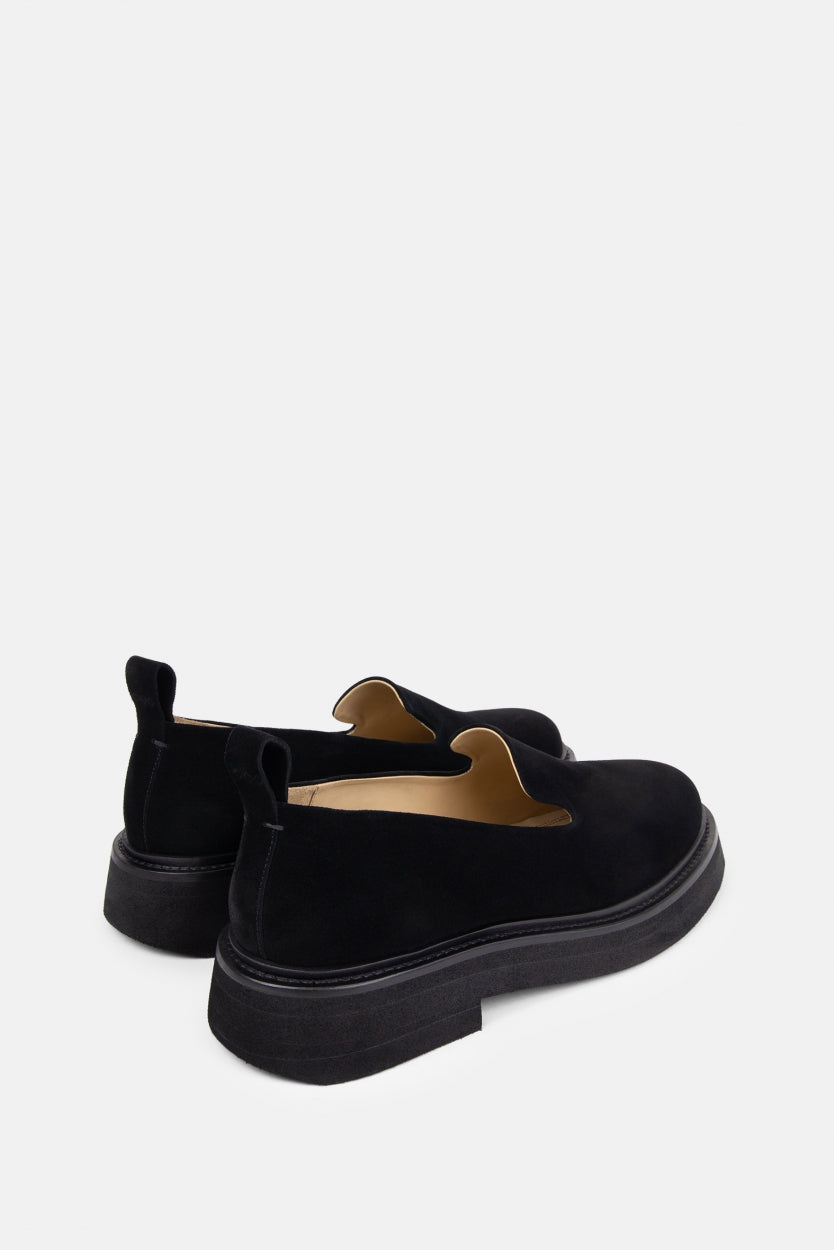 Bond Blox Suede Minimal Loafer | Black