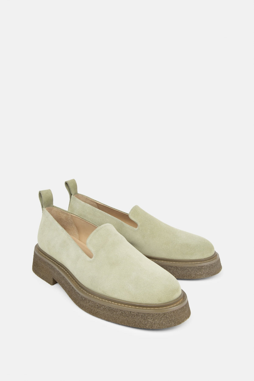 Bond Blox Suede Minimal Loafer | Green