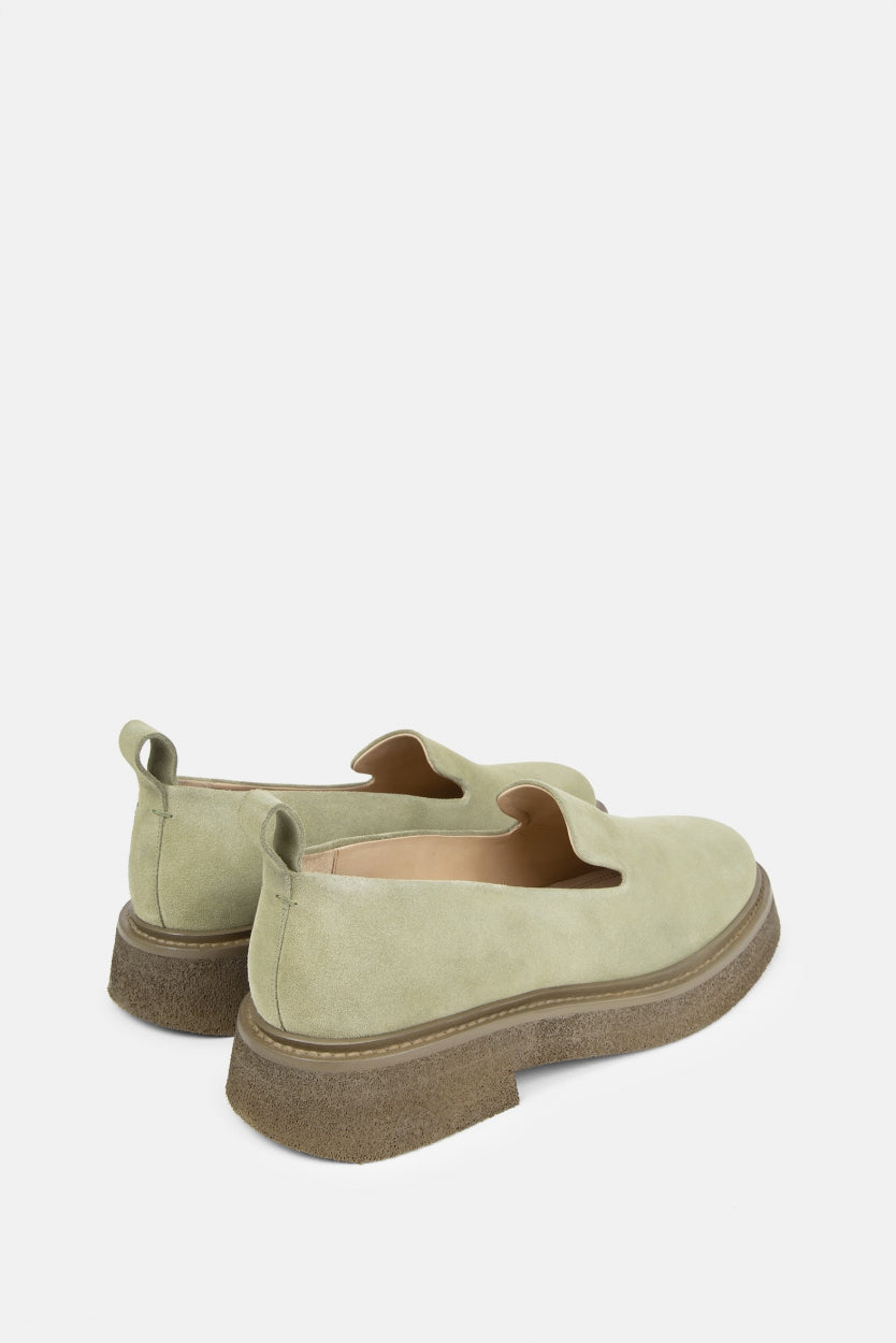 Bond Blox Suede Minimal Loafer | Green