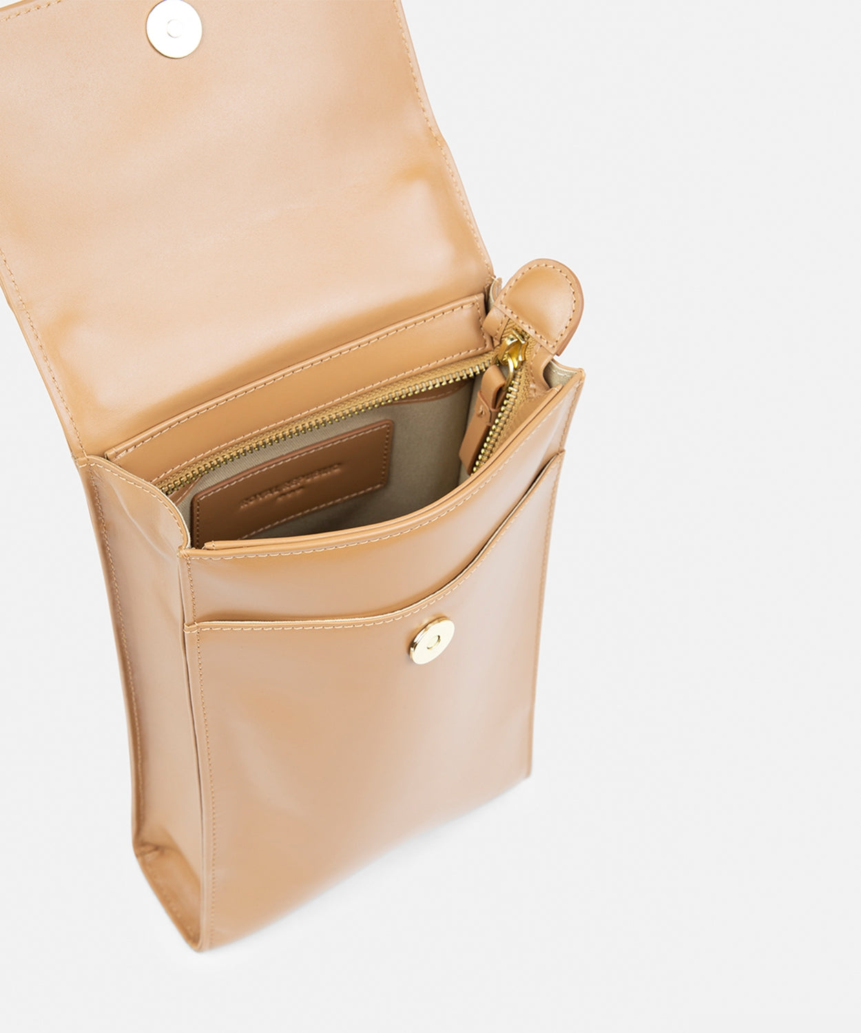 Funqi Crossbody Vertical Bag | Tan