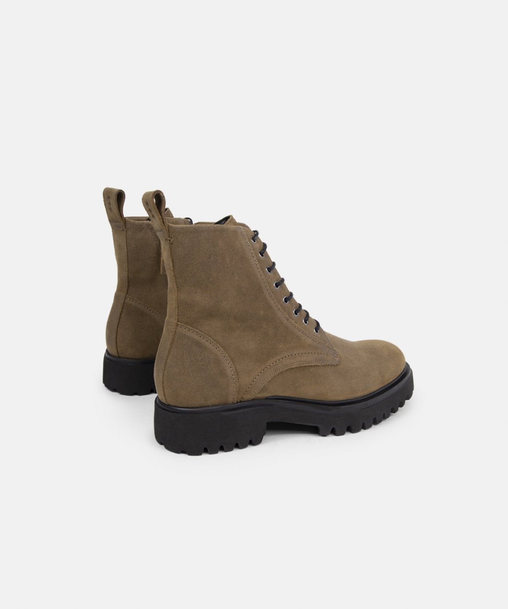 Domino Lace Up Boot Suede 235 | Hazel Brown