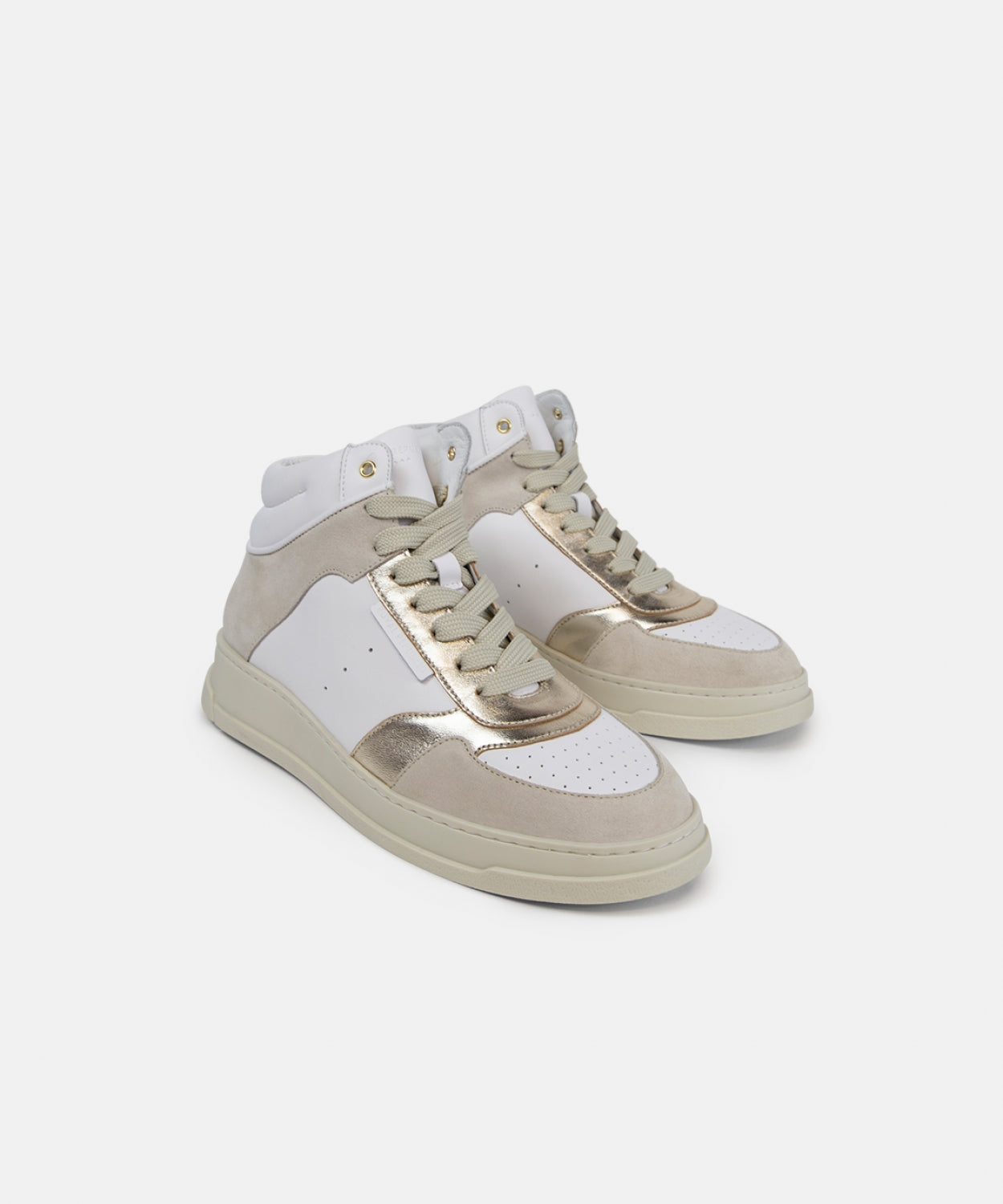 Attila Hi Top Sneaker Metallic Mix Women | Gold