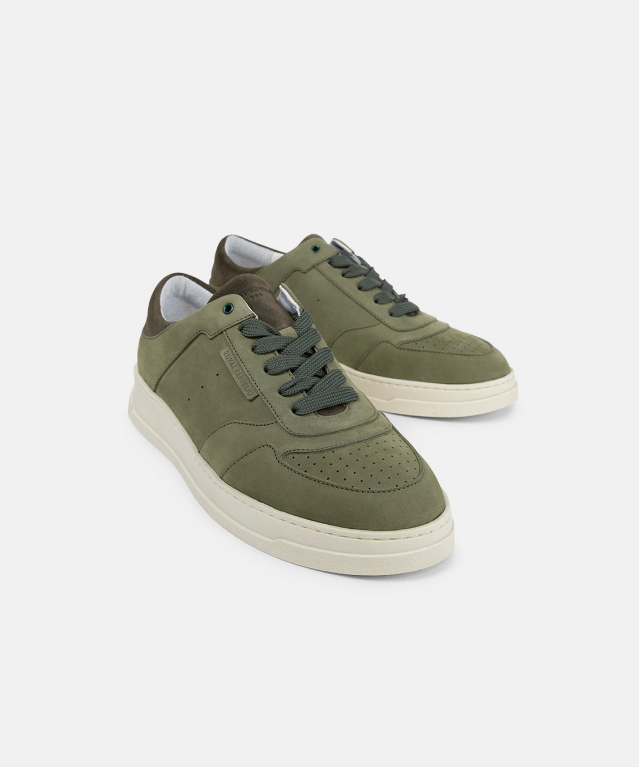 Attila Low Sneaker Nubuck 241 | Dark Khaki