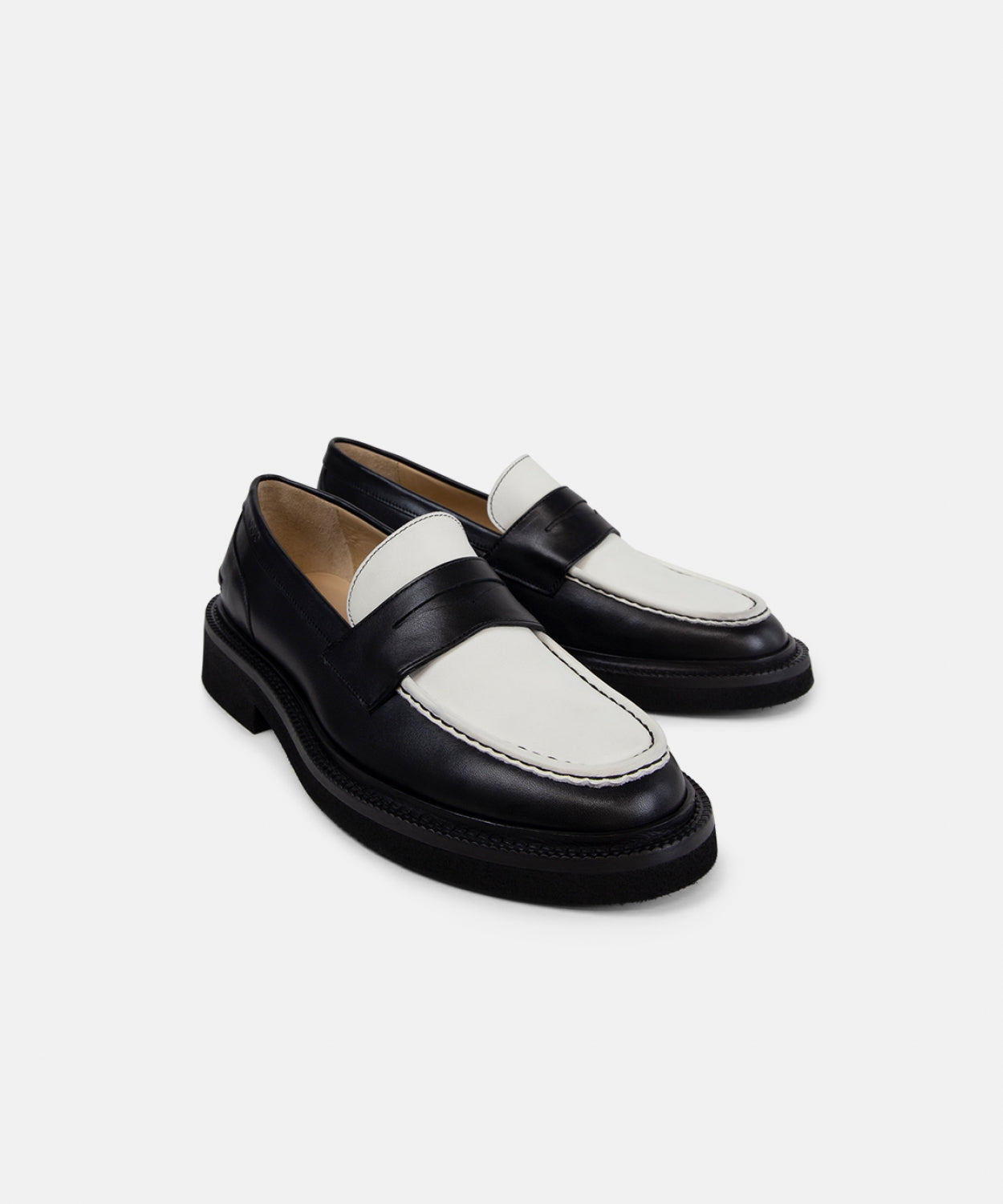 Bond Blox Loafer 241 - White-on-Black | Black