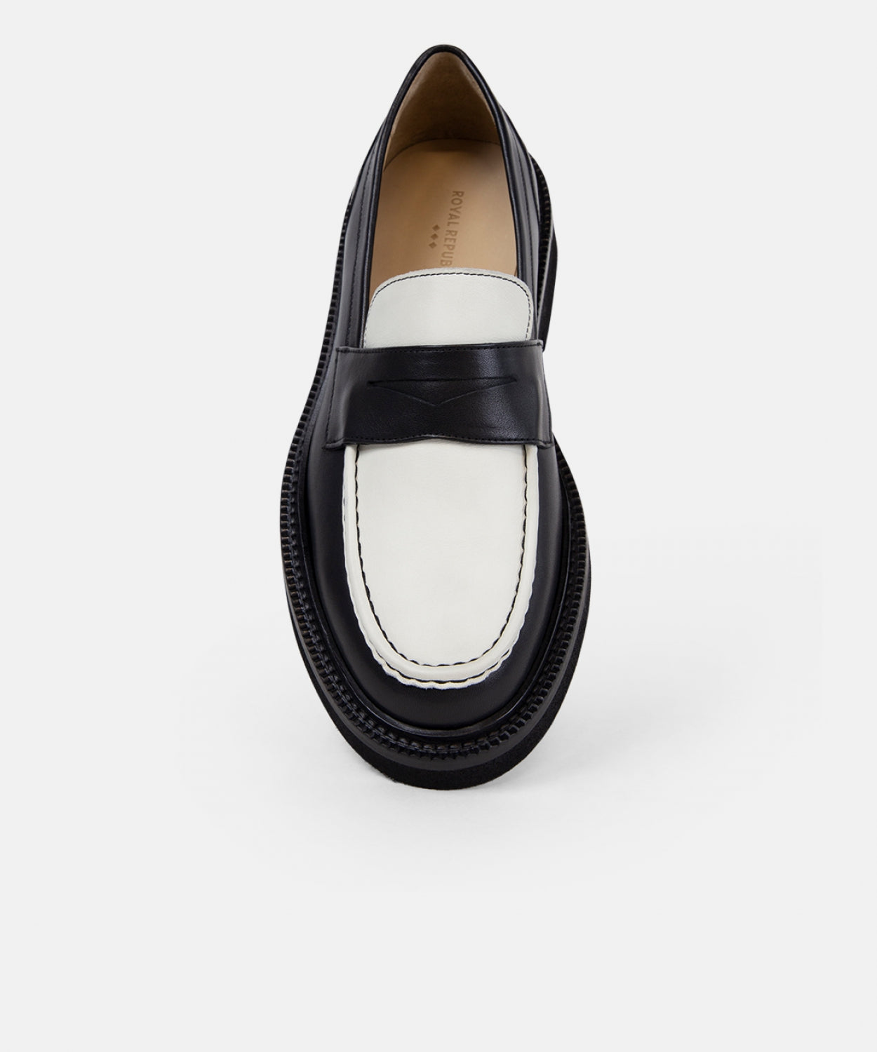 Bond Blox Loafer 241 - White-on-Black | Black