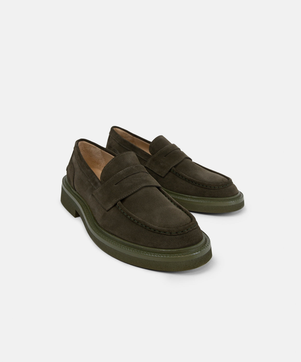 Bond Blox Suede Loafer 241 | Dark Khaki