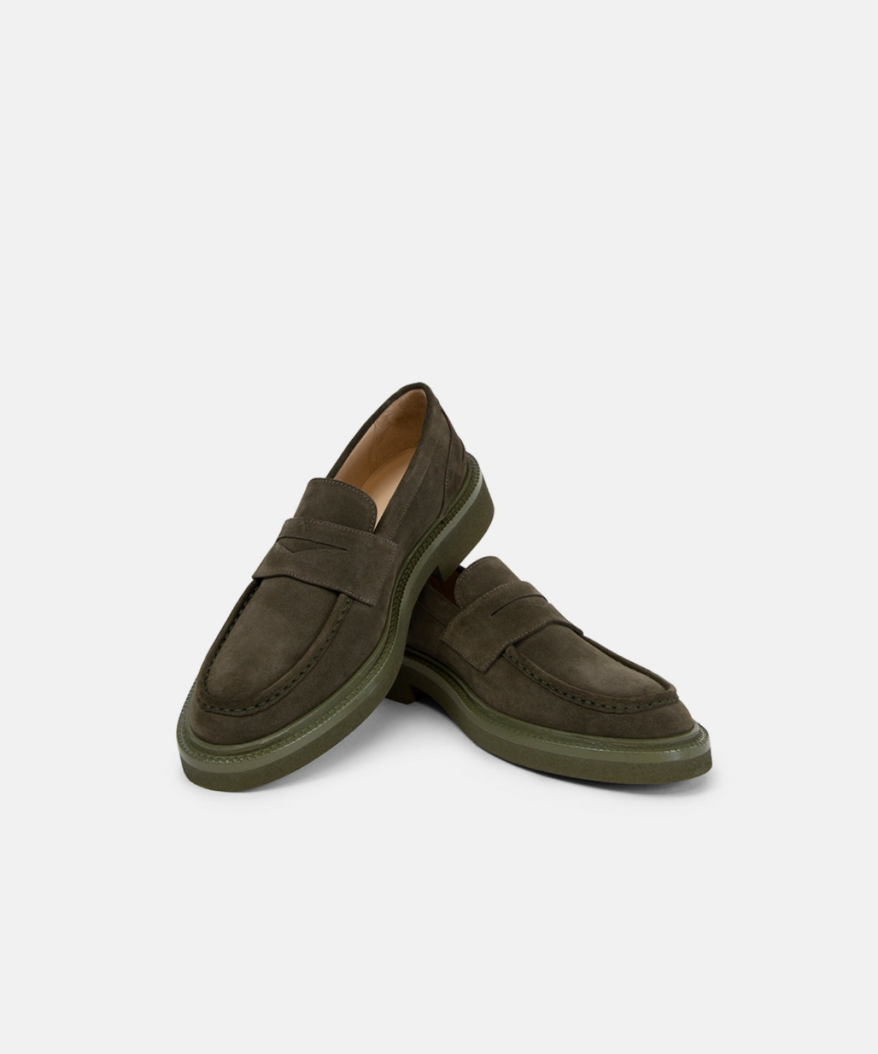 Bond Blox Wildleder-Loafer 241 | Dunkelkhaki