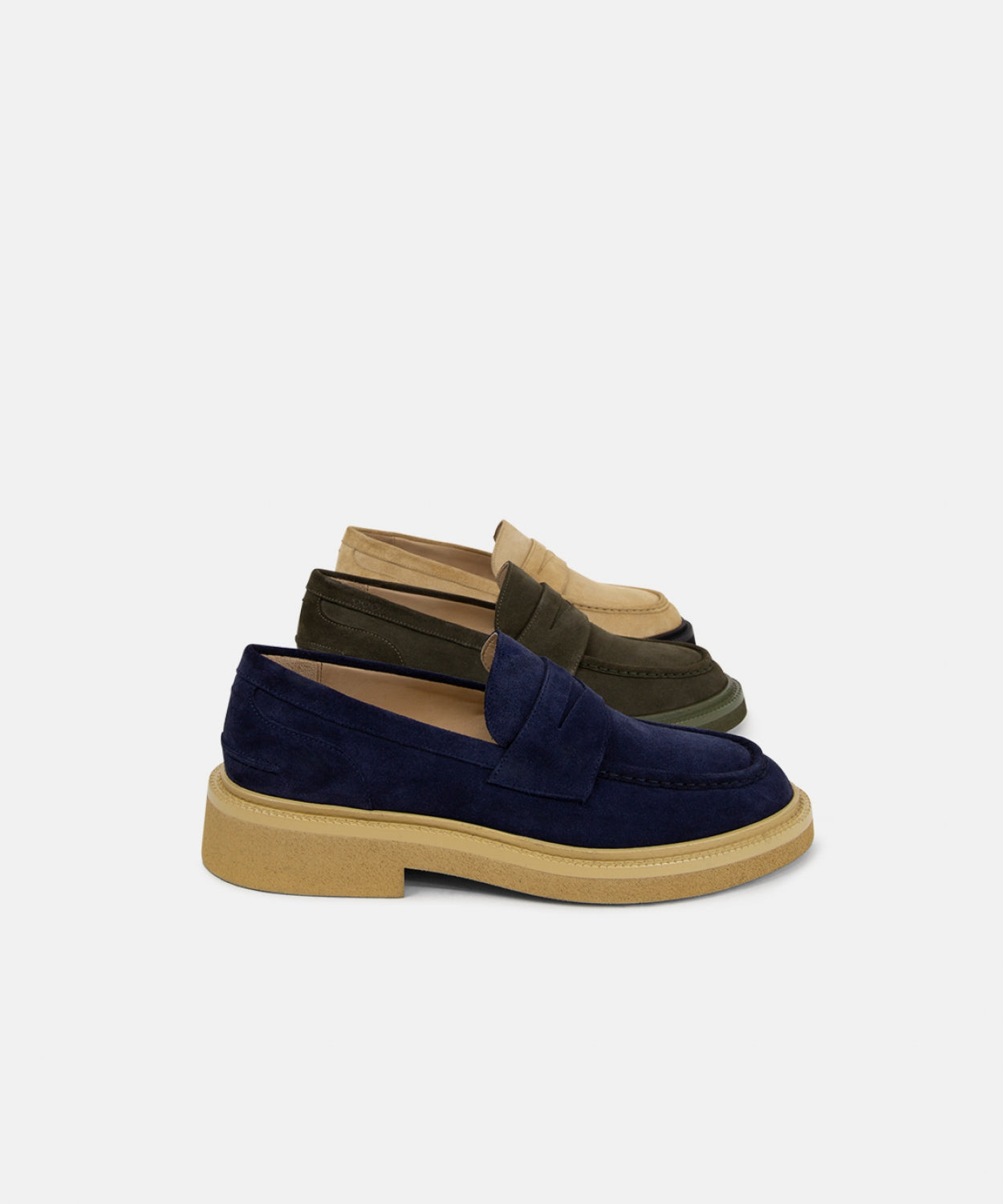 Bond Blox Suede Loafer 241 | Navy