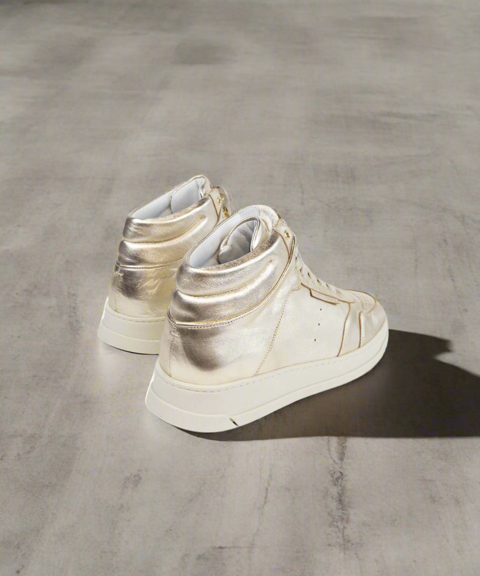 Attila Hi Top Sneaker Metallic Men | Gold