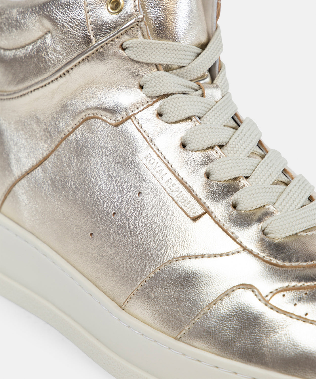 Attila Hi Top Sneaker Metallic Men | Gold