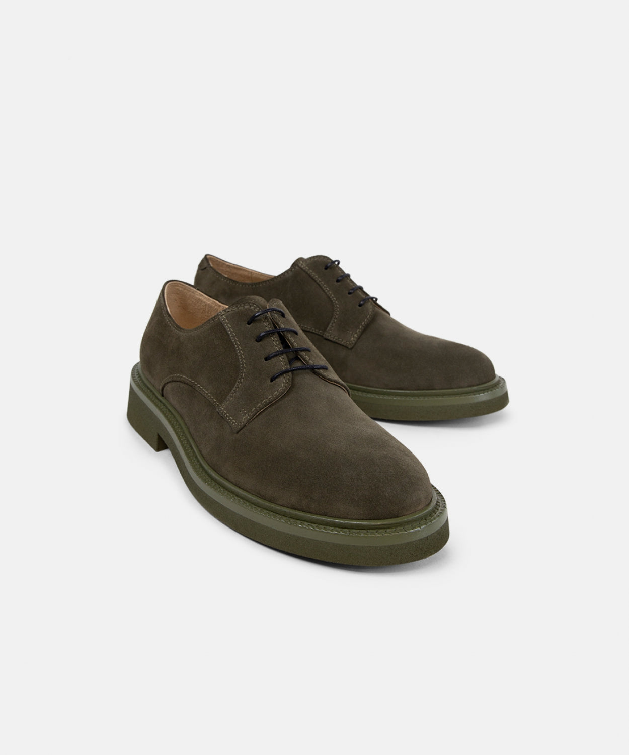 Bond Blox Derby Suede Shoe 241 | Dark Khaki