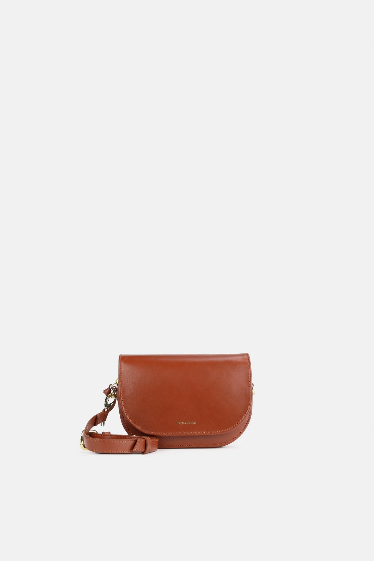 Raf Curve Evening Bag 181 | Cognac