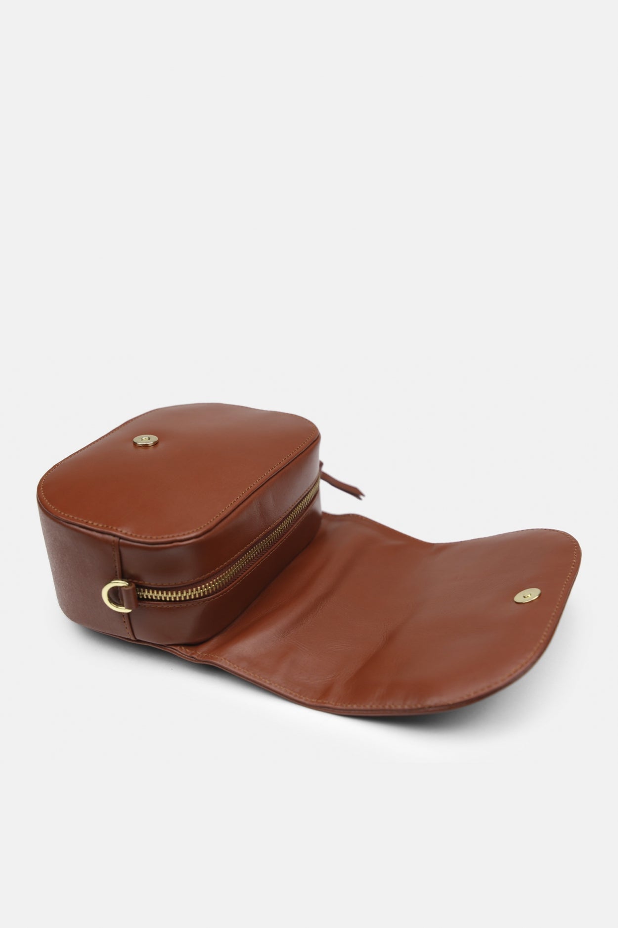 Raf Curve Evening Bag 181 | Cognac