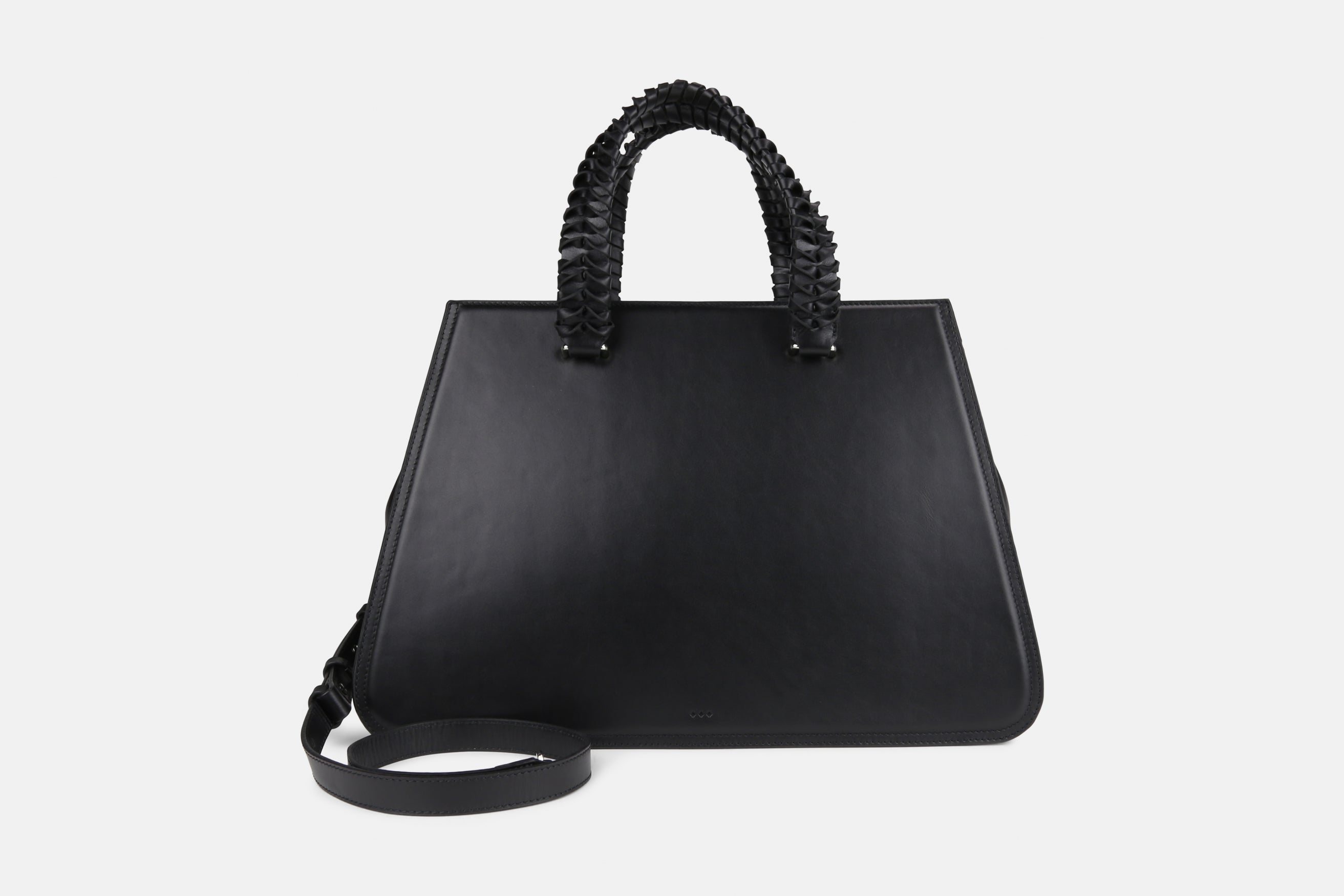 Charm Braided Shopper 221 | Black