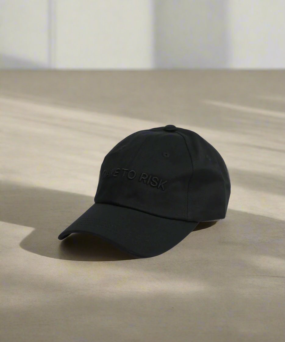 Aims of Life Cap - Dare to Risk | Black