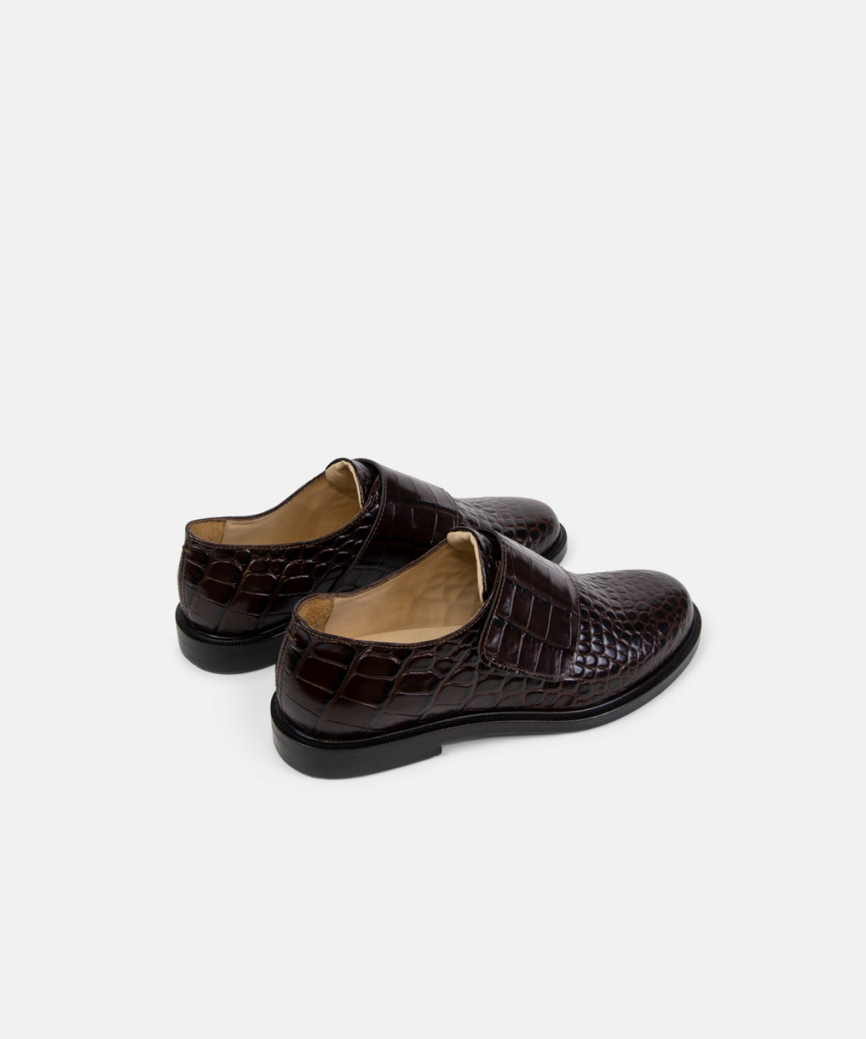 Poise Hybrid Derby Croc 245 | Dark Brown