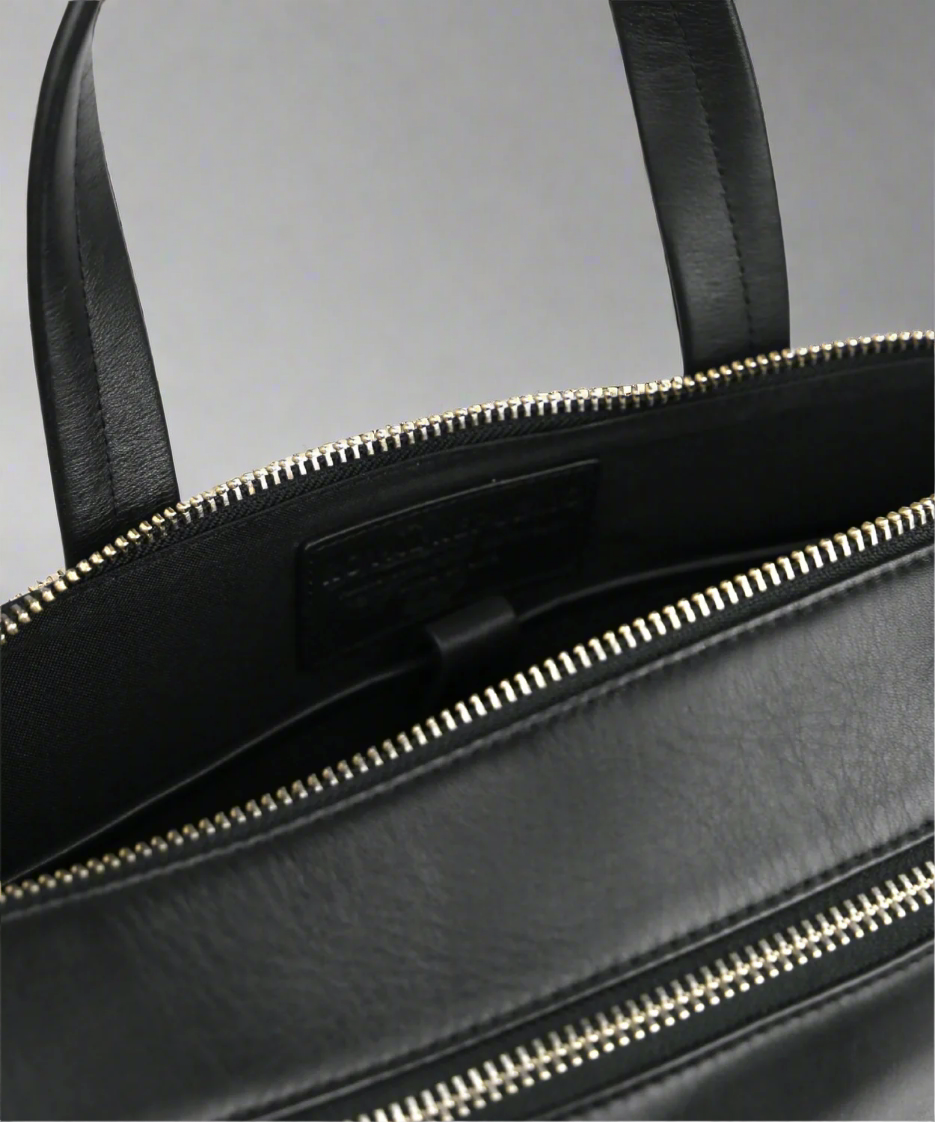 Analyst Double zip Laptop Bag | Black