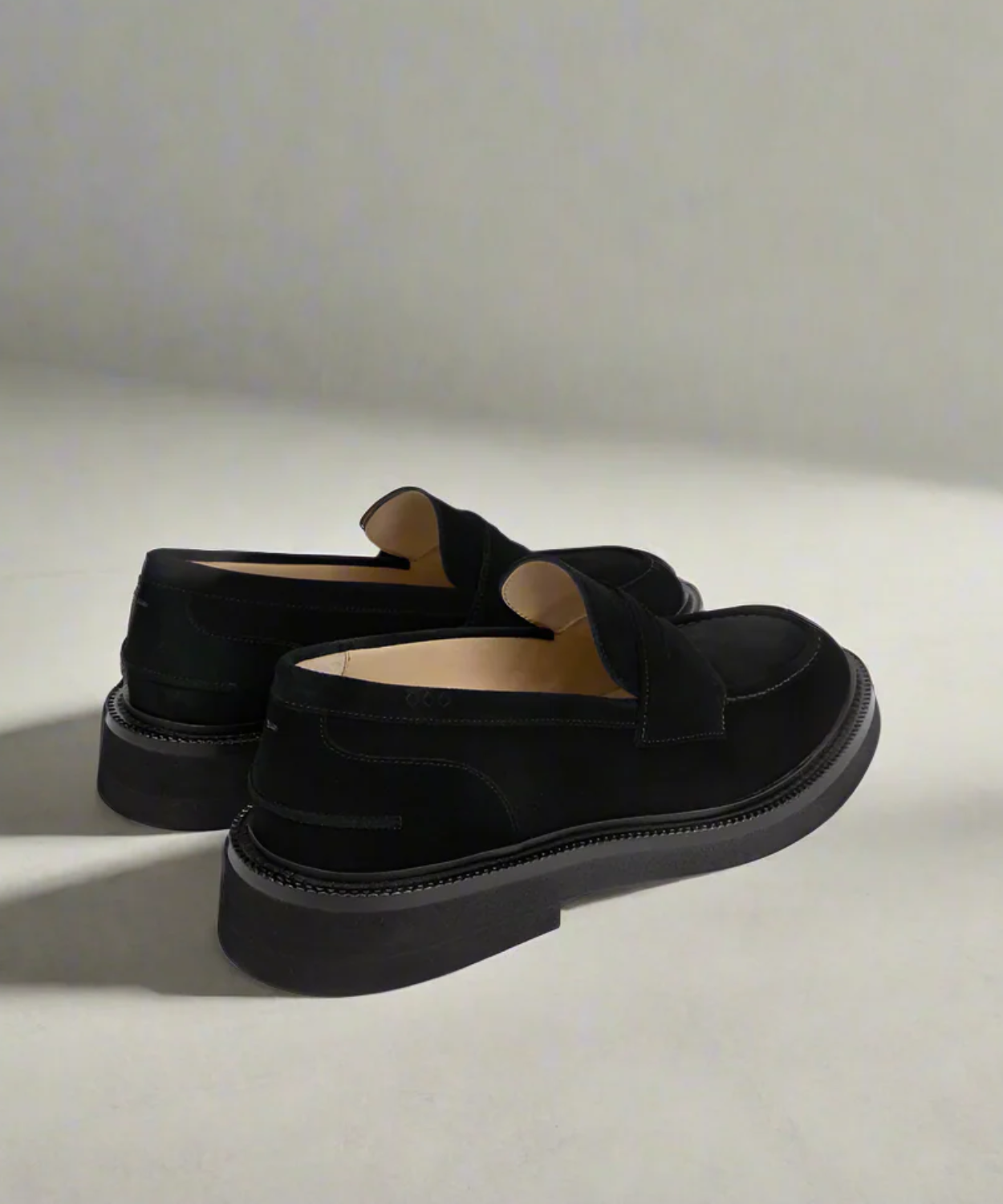 Bond Blox Suede Loafer | Black